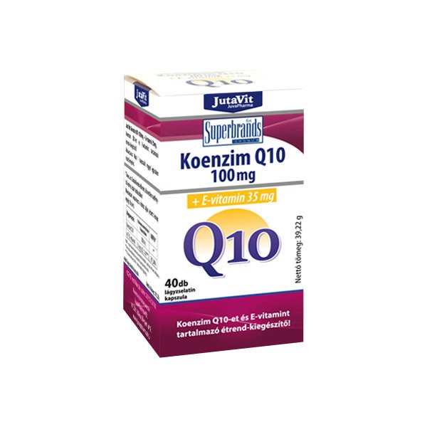 JutaVit Koenzim Q10 100mg + E-vitamin 35mg lágyzselatin kapszula (40x)