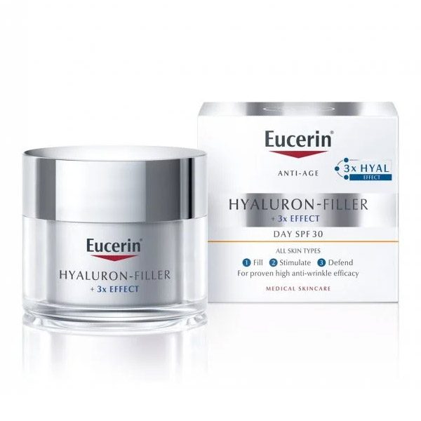 Eucerin Hyaluron-Filler (ráncfeltöltő nappali arckrém FF30) (50ml)