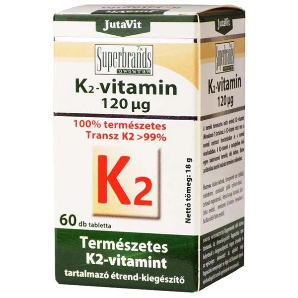 JutaVit K2-vitamin 120μg tabletta (60x)