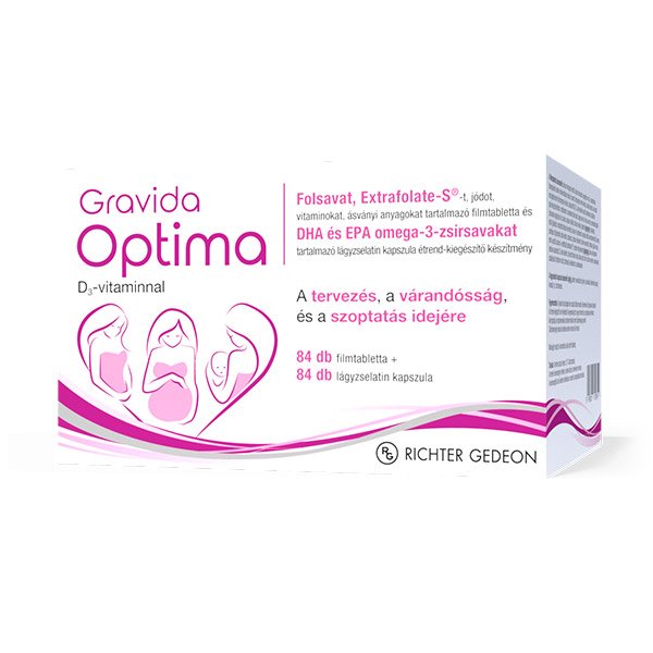 Gravida Optima Terhesvitamin filmtabletta + kapszula (168x)