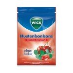 Wick Cseresznye és eukaliptusz ízű cukormentes torokcukorka (72g)