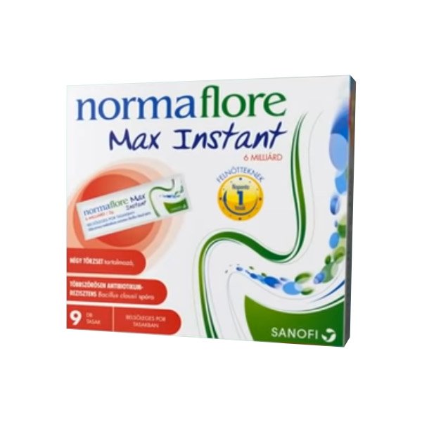 Normaflore Max Instant 6 milliárd belsőleges por tasakban (9x)
