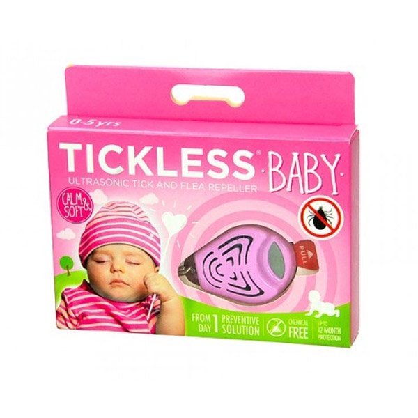 TickLess Baby Pink hordozható ultrahangos kullancsriasztó (1x)