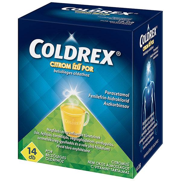Coldrex® A megfázás és az influenza tüneteinek rövid távú enyhítésére