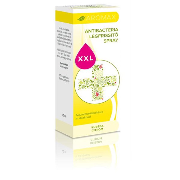 Aromax Antibacteria kubeba-citrom légfrissítő spray XXL (40ml)