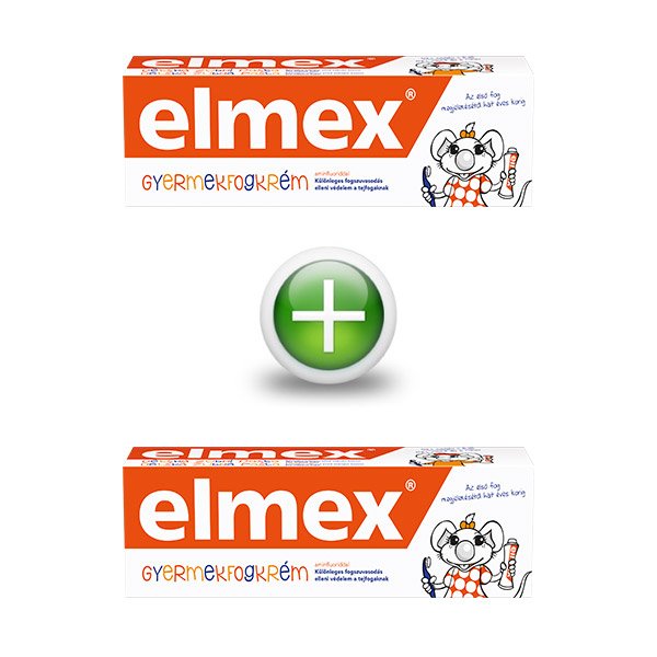 Elmex Kids gyermekfogkrém 6 éves korig (Duo Pack - 50ml+50ml)