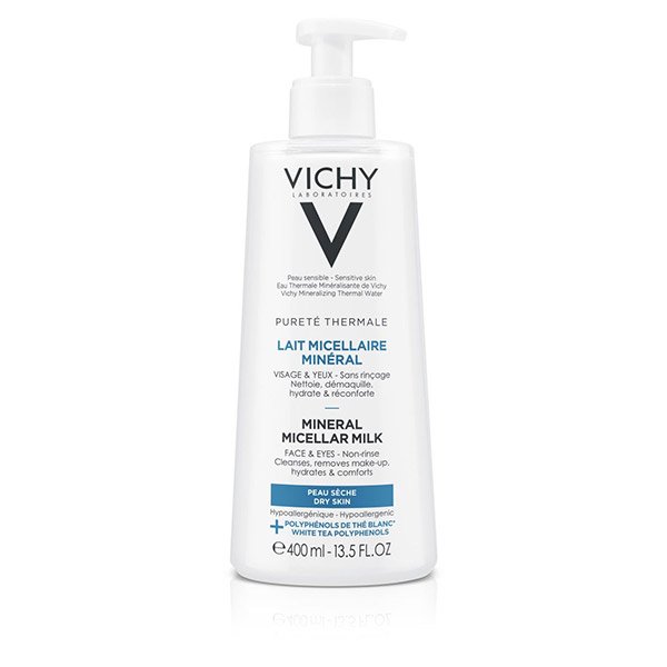 Vichy Purete Thermale (ásványi micellás arctisztító tej száraz bőrre) (400ml)