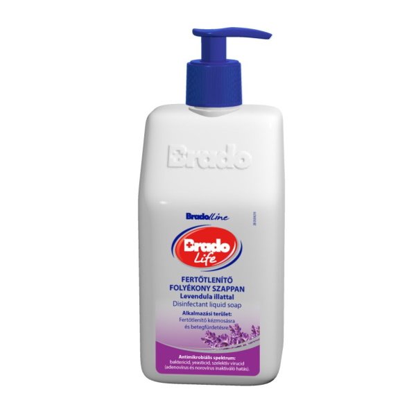 BradoLife fertőtlenítő folyékony szappan - levendula (350ml)