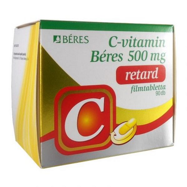 C-vitamin Béres 500 mg retard filmtabletta (90x)