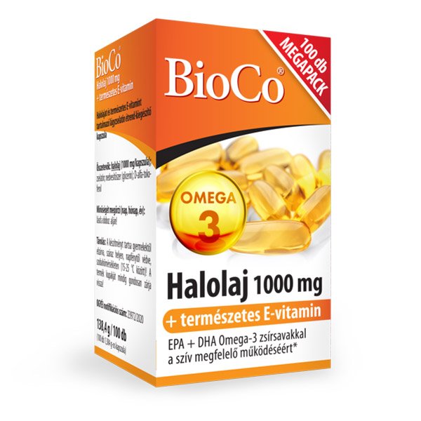BioCo Halolaj 1000 mg Megapack kapszula (100x)