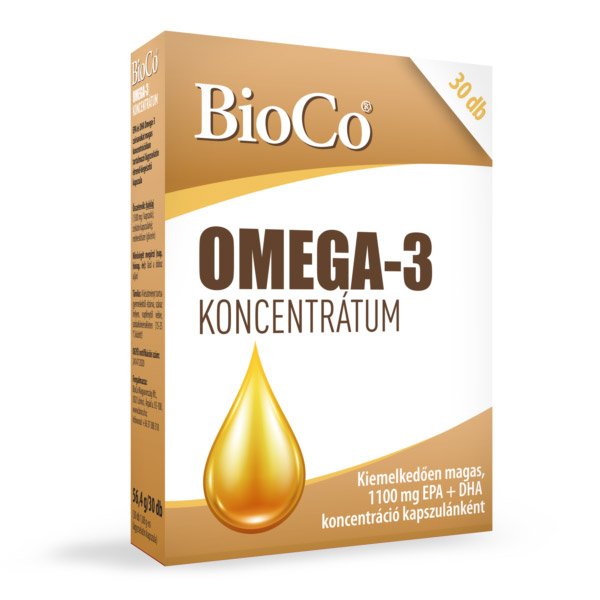 BioCo Omega-3 koncentrátum kapszula (30x)