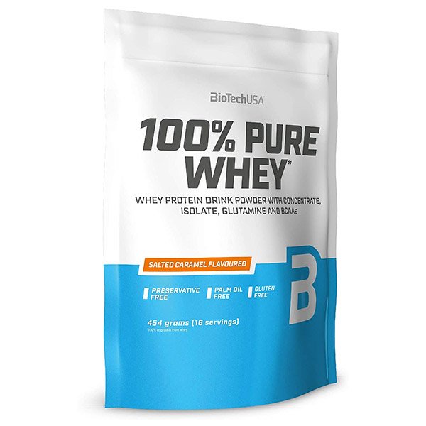 BioTechUSA 100% Pure Whey sós karamell ízű italpor (454g)
