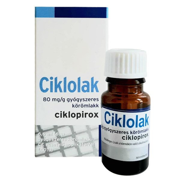 Ciklolak 80 mg/g gyógyszeres körömlakk (6,6ml)