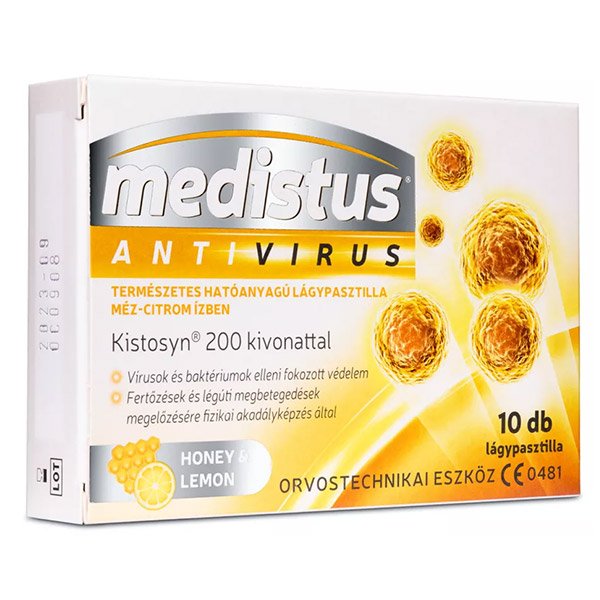 Medistus Antivirus mézes-citromos lágypasztilla (10x)