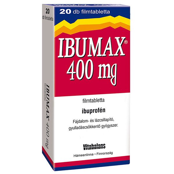 Vitabalans oy Ibumax 400 mg filmtabletta (20x)