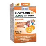JutaVit Kid C-vitamin 200 mg + D3-vitamin narancs ízű rágótabletta (100x)