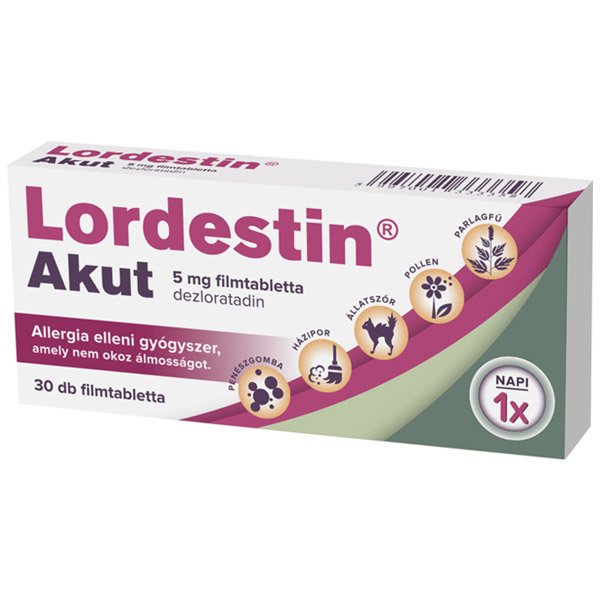 Lordestin Akut 5 mg filmtabletta (30x)