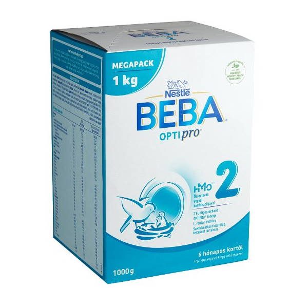 Beba Optipro 2 tejalapú anyatej-kiegészítő tápszer Megapack (1000g)