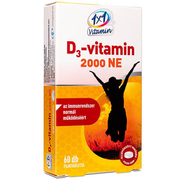 1×1 Vitamin D3-vitamin 2000 NE filmtabletta (60x)