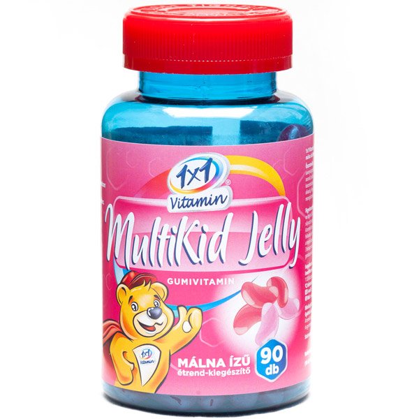 1x1 Vitamin MultiKid Jelly Beans málna ízű gumivitamin (90x)