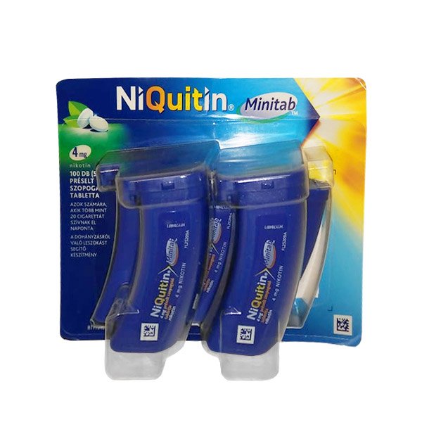 NiQuitin Minitab 4 mg szopogató tabletta - Széna Tér Patika