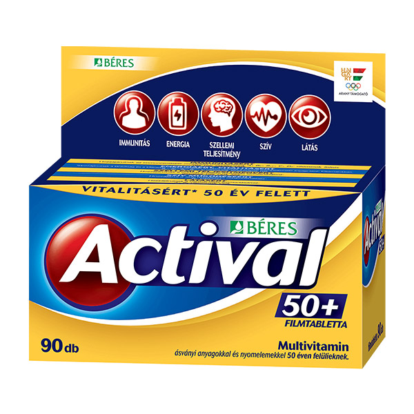 Actival 50+ filmtabletta (90x)