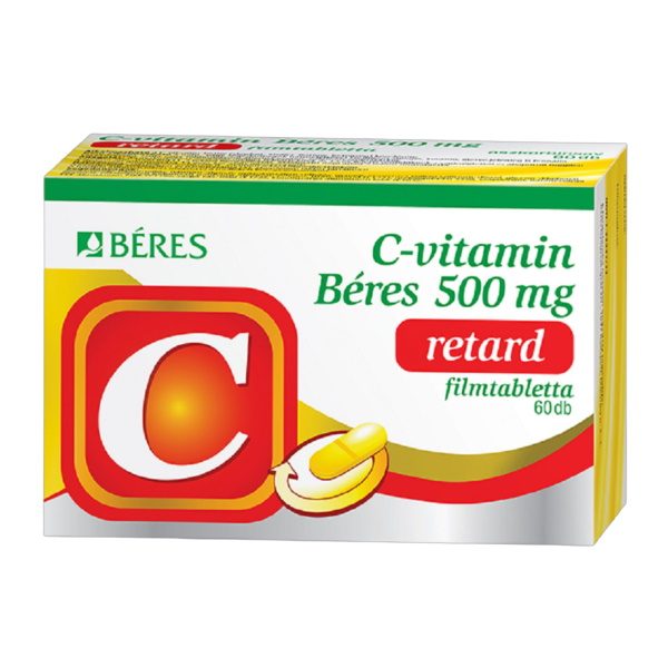 C-vitamin Béres 500 mg retard filmtabletta (60x)