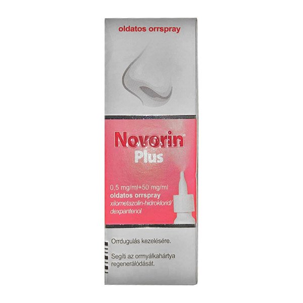 Novorin Plus 0,5 mg/ml+50 mg/ml oldatos orrspray (10ml)