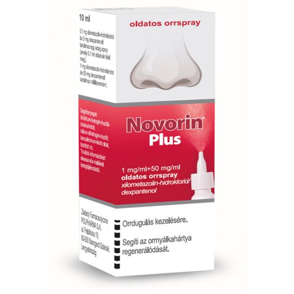 Novorin Plus 1 mg/ml+50 mg/ml oldatos orrspray (10ml)