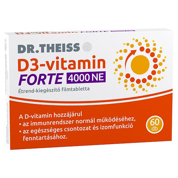 Dr. Theiss D3-vitamin Forte 4000 NE filmtabletta (60x)