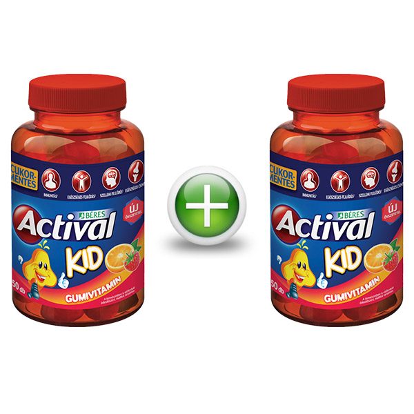 Actival Kid gumivitamin (Duo Pack – 50x+50x)