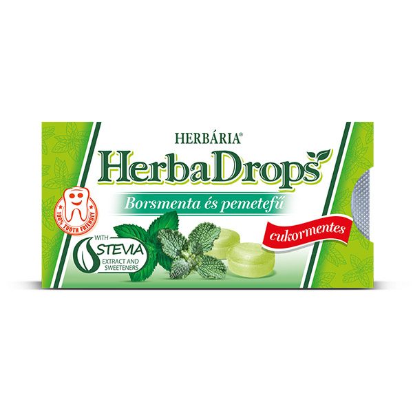 Herbária HerbaDrops borsmenta-pemetefű cukorka (16g)