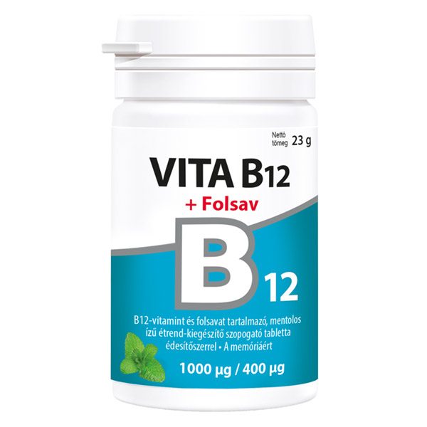 Vitabalans oy Vita B12 + folsav szopogató tabletta (30x)