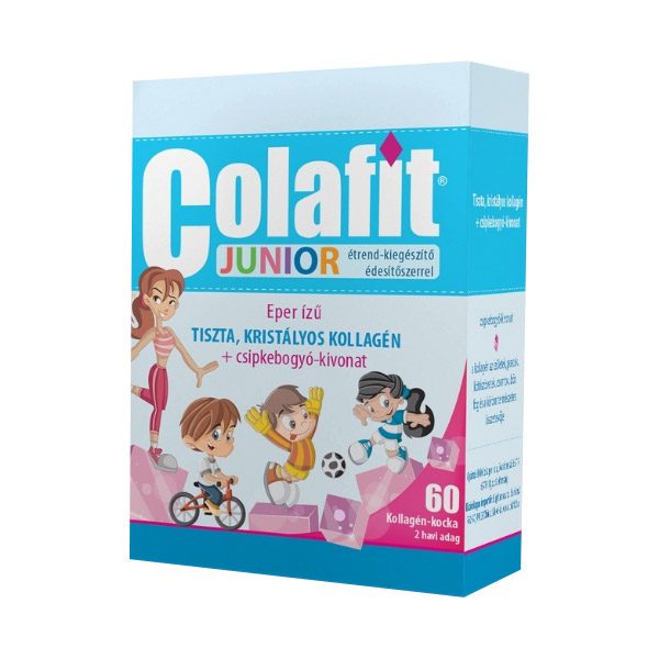 Colafit Junior kollagén kocka csipkebogyó kivonattal (60x)