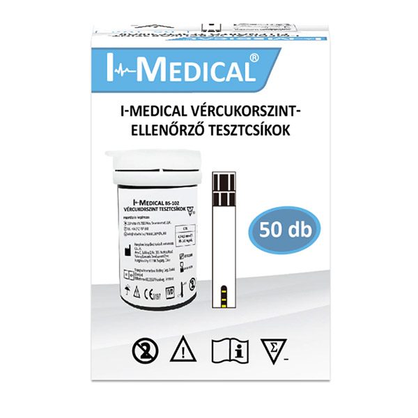 I-Medical Tesztcsík vércukorszint mérőhöz (50x)