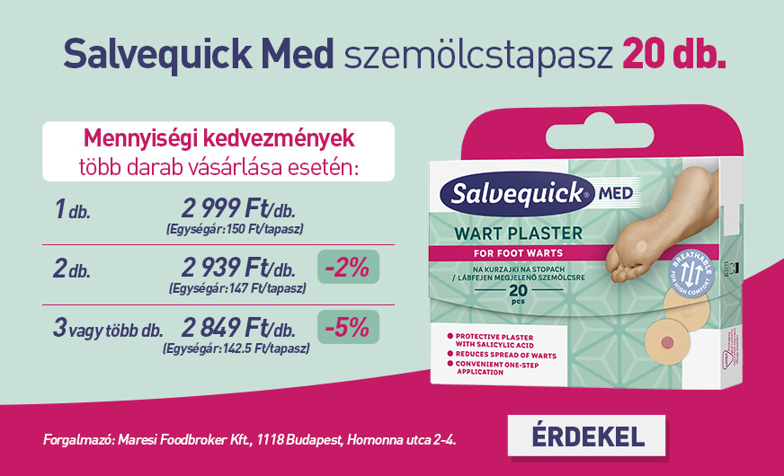 Salvequick Med szemölcstapasz (20x)