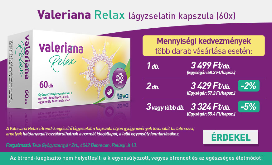 Valeriana Relax lágyzselatin kapszula (60x)