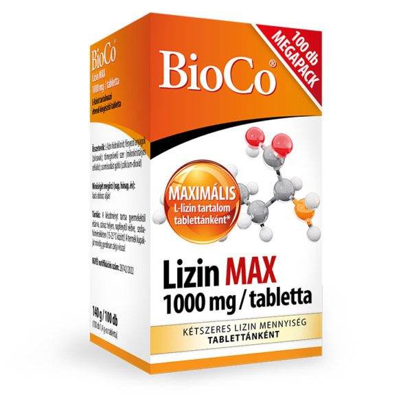 BioCo Lizin Max 1000 mg tabletta (100x)
