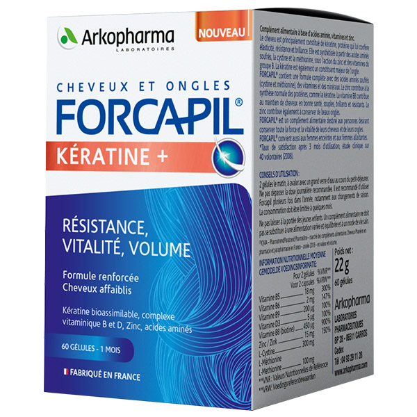 Forcapil Keratin + hajerősítő kapszula (60x)