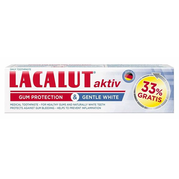 Lacalut Aktív Gum Protection & Gentle White fogkrém (100ml)
