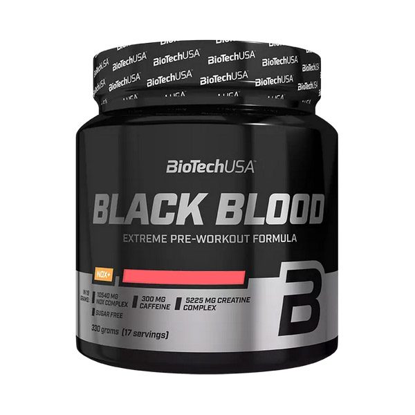 BioTechUSA Black Blood NOX+ áfonya-lime ízű italpor (330g)