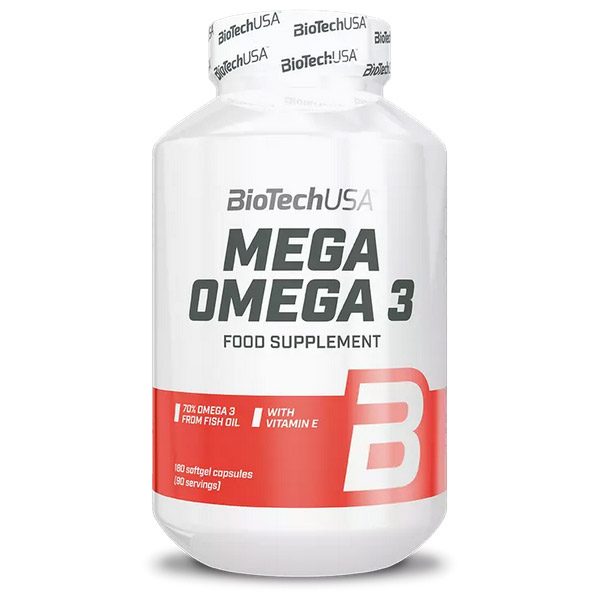 BioTechUSA Mega Omega 3 lágykapszula (180x)