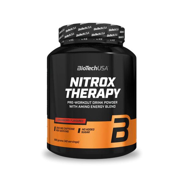 BioTechUSA Nitrox Therapy vörös áfonya ízű italpor (680g)