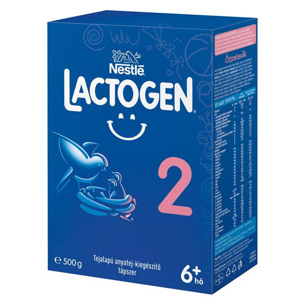 Lactogen 2 Tejalapú anyatej-kiegészítő tápszer 6 hó+ (500g)