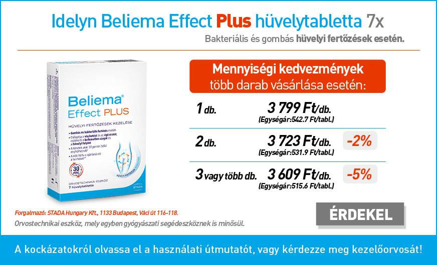 Idelyn Beliema Effect Plus hüvelytabletta (7x)