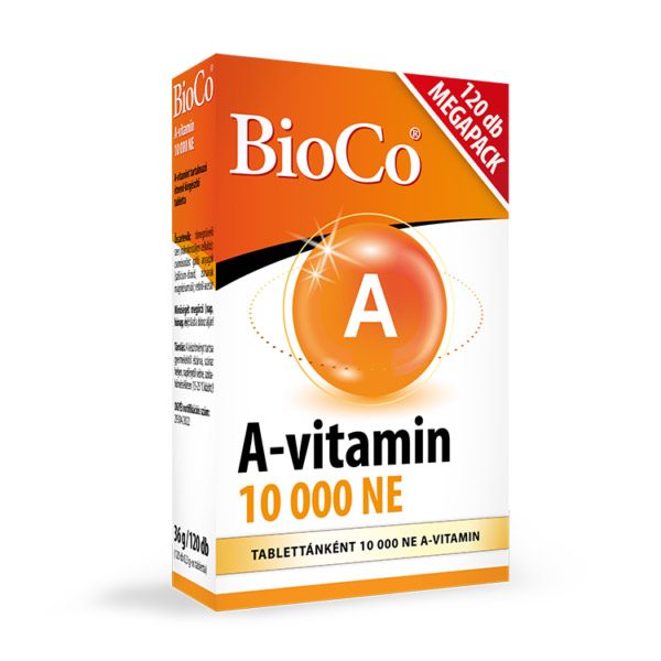 BioCo A-vitamin 10000 NE Megapack tabletta (120x)