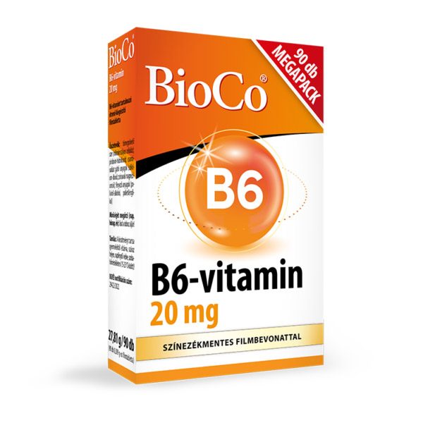 BioCo B6-vitamin 20 mg Megapack filmtabletta (90x)