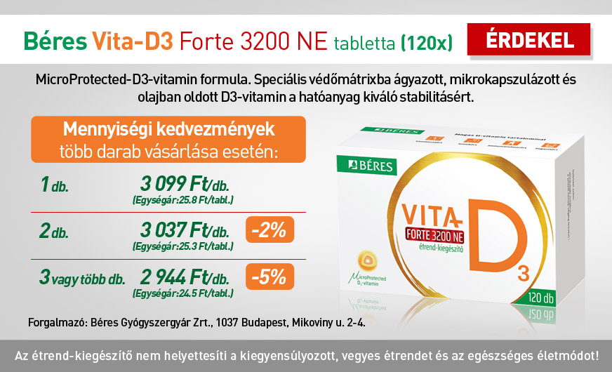 Béres Vita-D3 Forte 3200 NE tabletta (120x)