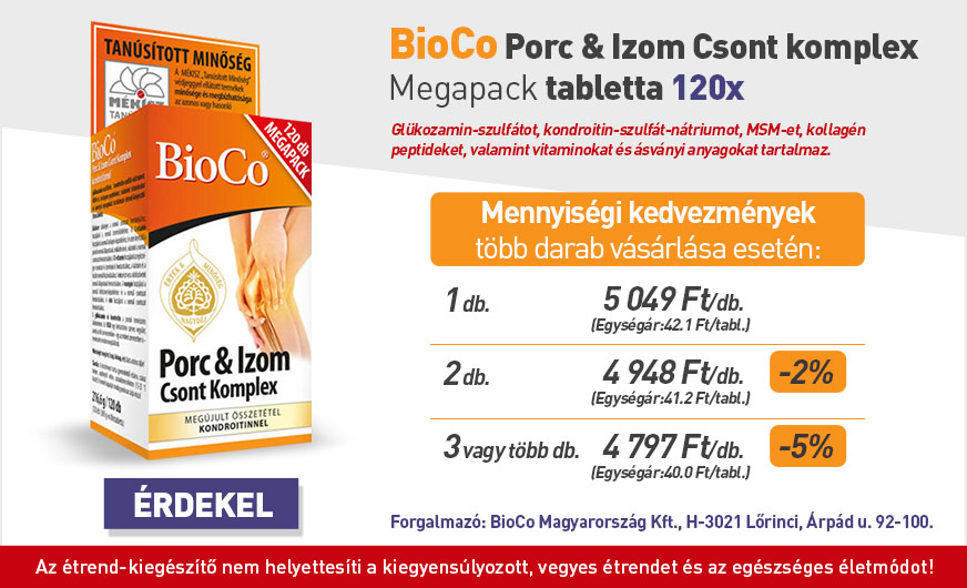 BioCo Porc & Izom Csont komplex Megapack tabletta (120x)