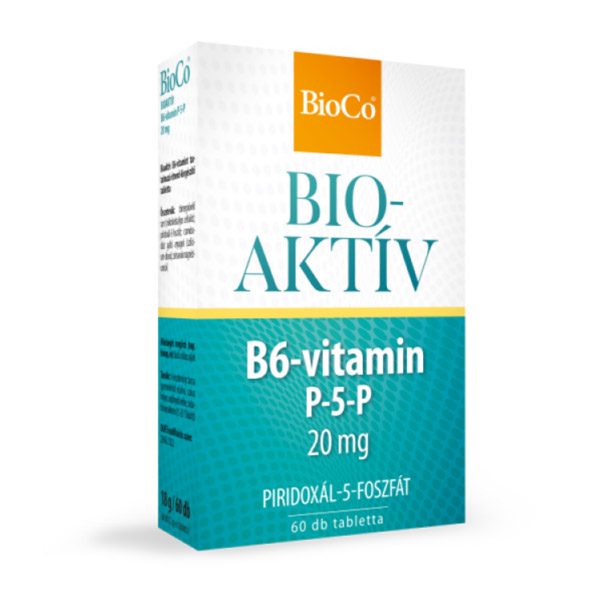 BioCo Bioaktív B6-vitamin P-5-P 20 mg tabletta (60x)